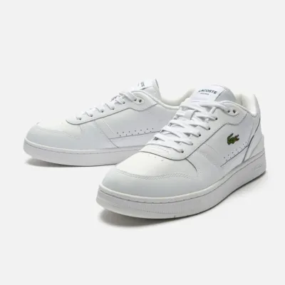LACOSTE Men's Leather Sneakers -White